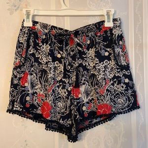 Flowy floral shorts